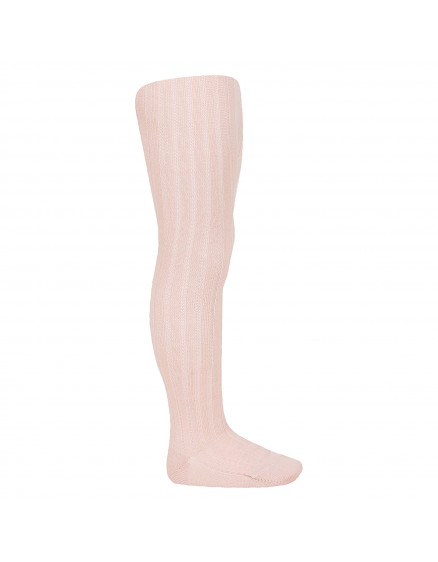 Merino wool-blend rib tights Nude 914