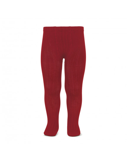Basic rib tights Cherry 554
