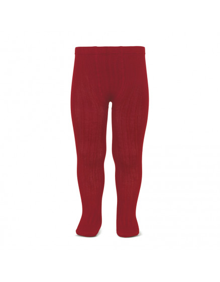 Basic rib tights Cherry 554