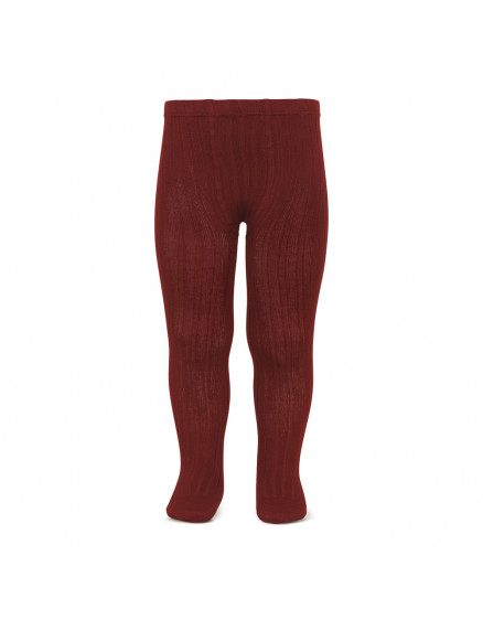 Basic rib tights Burgundy 572