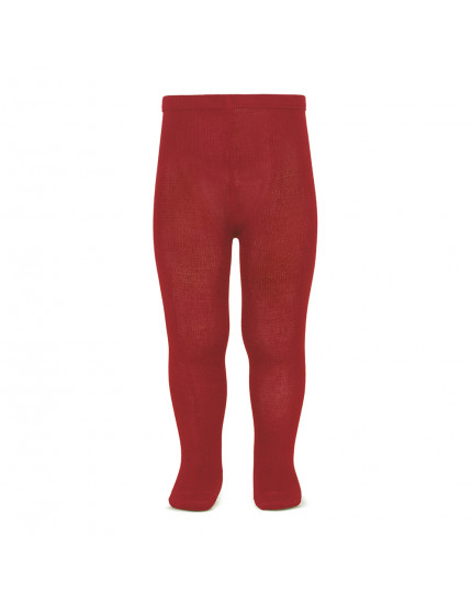 Plain stitch basic tights Cherry 554