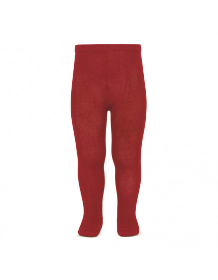 Plain stitch basic tights Cherry 554