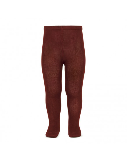 Plain stitch basic tights Burgundy 572