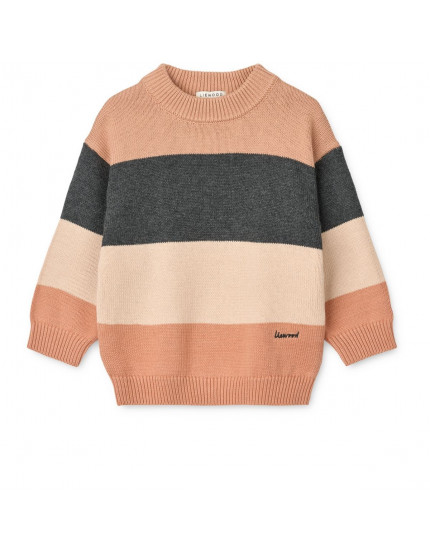 Orlane Stripe Knit Jumper Pale Tuscany
