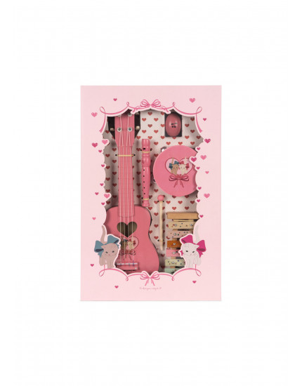 Музикальний набір Bow Kitty Pink