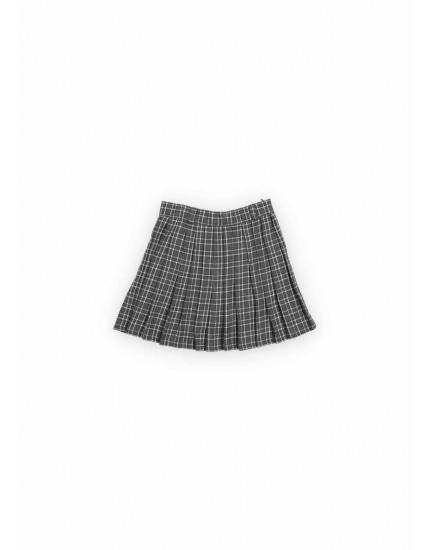 Martina Skirt Galactic Grey Check