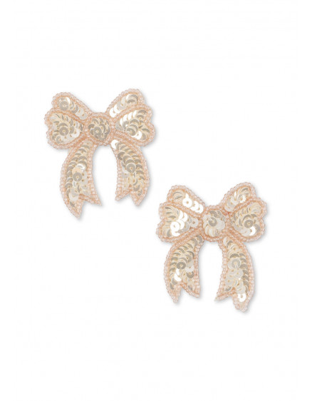 2 Pack Bow Hair Clip Cameo Rose 3