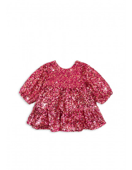 Lila Sequins Bow Dress Sparkling Sangria