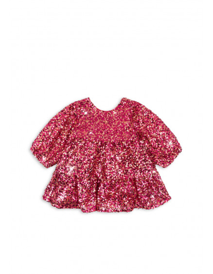 Lila Sequins Bow Dress Sparkling Sangria