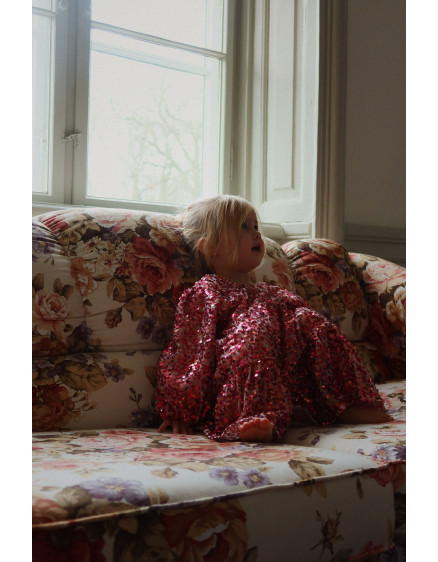 Lila Sequins Bow Dress Sparkling Sangria 2