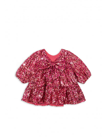 Lila Sequins Bow Dress Sparkling Sangria 5