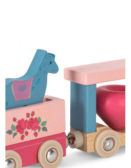 Дерев'яний потяг Unicorn Pink 7