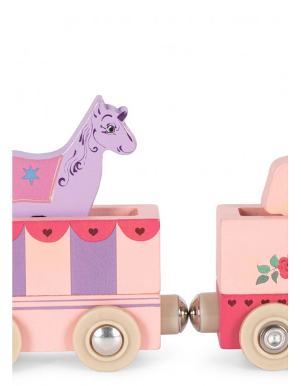 Дерев'яний потяг Unicorn Pink 3