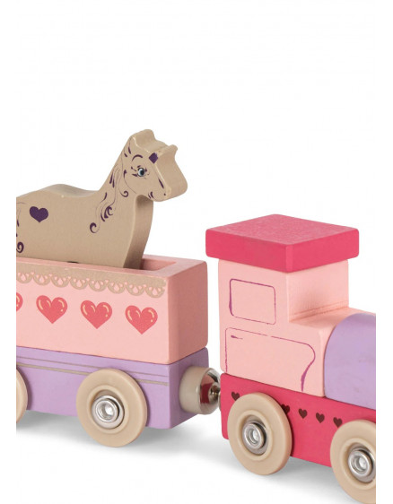 Дерев'яний потяг Unicorn Pink 2