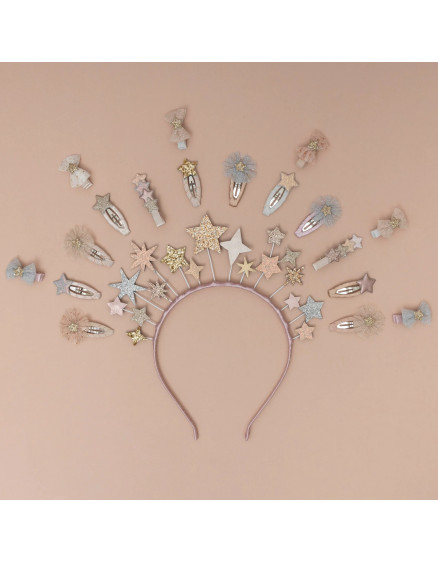 Mini Tulle Rosette Clic Clacs Neutral 3