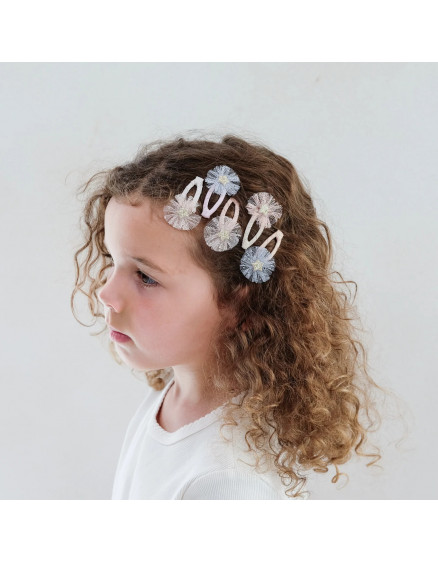 Mini Tulle Rosette Clic Clacs Neutral 2