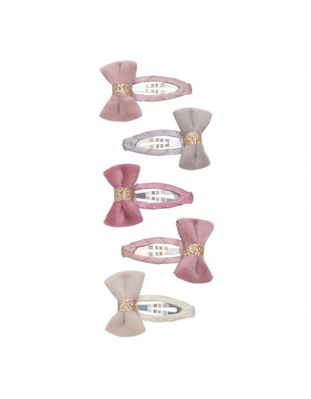 5 x Заколки Tinkerbell Velvet Bow Pink