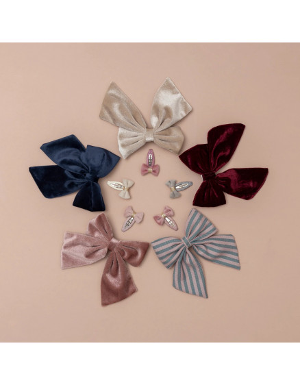 5 x Заколки Tinkerbell Velvet Bow Pink 5