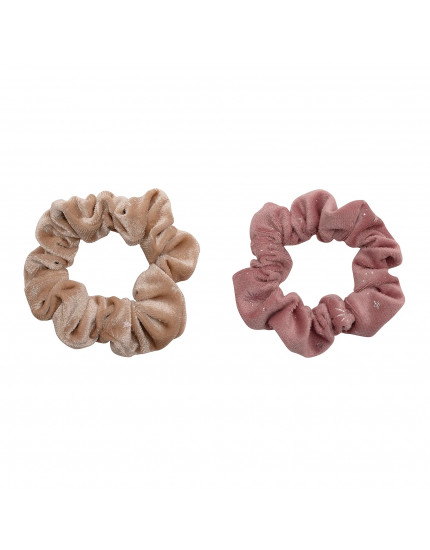 Velvet Scrunchie Pack Pink
