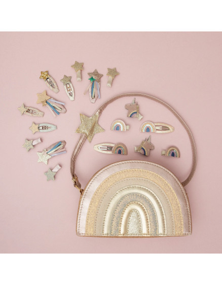 Winged Unicorn & Rainbow Clic Clacs Pink 5