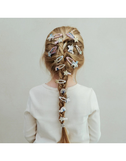 Winged Unicorn & Rainbow Clic Clacs Pink 2