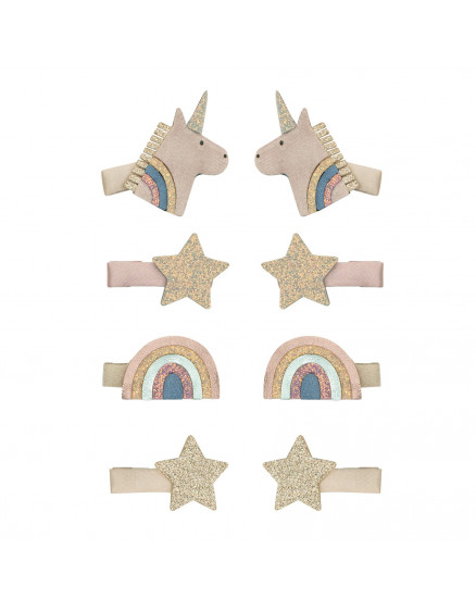 Celeste Unicorn Mini Clips Pink