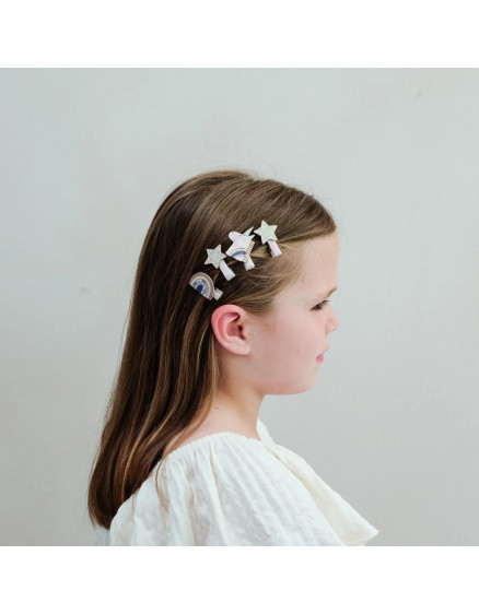 Celeste Unicorn Mini Clips Pink 4