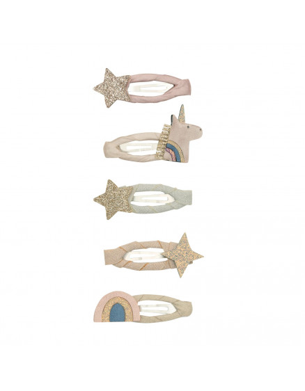 5 x Заколки Celeste Unicorn Mini Pink