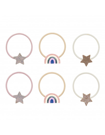 Rainbow & Star Ponies Pink