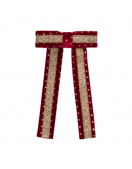 Circus Glitter Bow Red