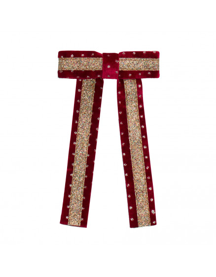 Circus Glitter Bow Red