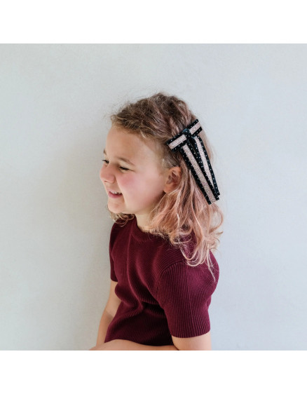 Circus Glitter Bow Green 3