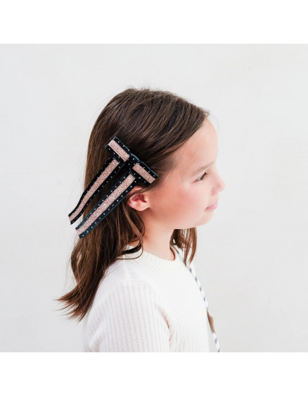 Circus Glitter Bow Green 4