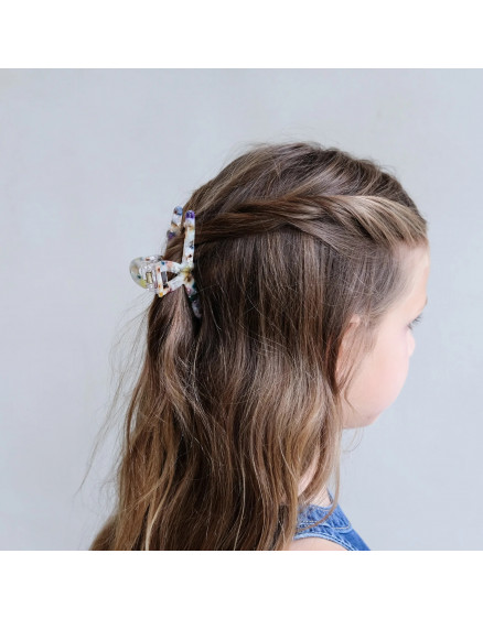 Speckled Rainbow Claw Clip 2