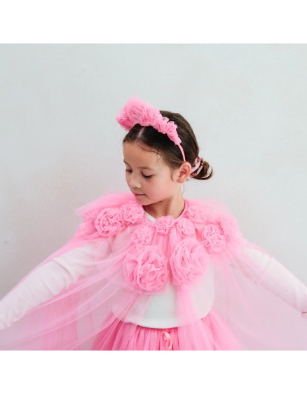 Кейп Pink Ruffle Flower 4