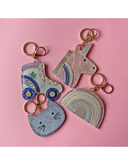 Unicorn Keyring Pink 2