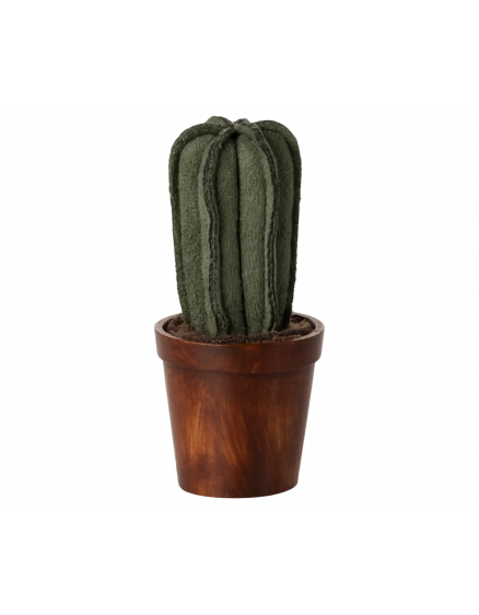 Flower Pot with Cactus Miniature