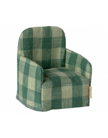 Folding Chair Mouse Green Check