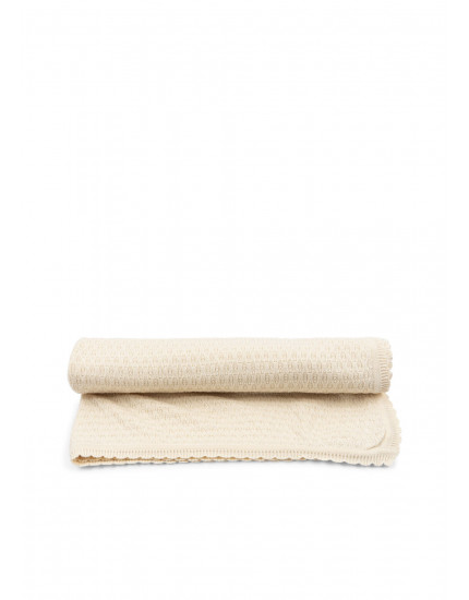 Venti Pointelle Blanket Antique White