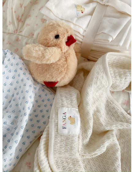 Venti Pointelle Blanket Antique White 4