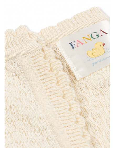 Venti Pointelle Blanket Antique White 2