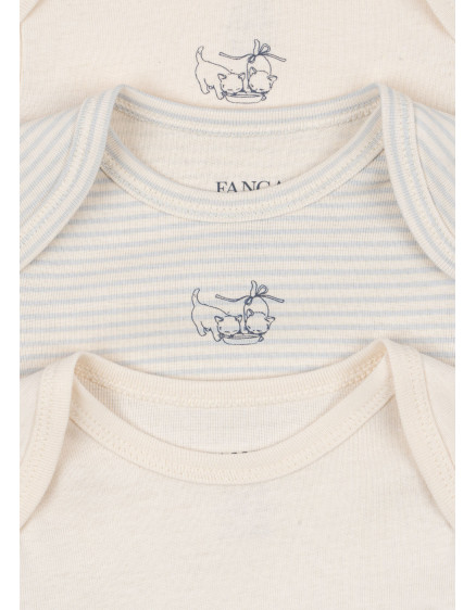 3 х Боді Fio Stripe Blue Mix 4