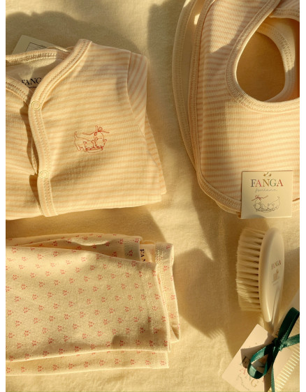 Fio Stripe 2 Pack Beanie Blush Mix 7