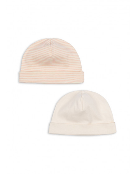 Fio Stripe 2 Pack Beanie Blush Mix 4