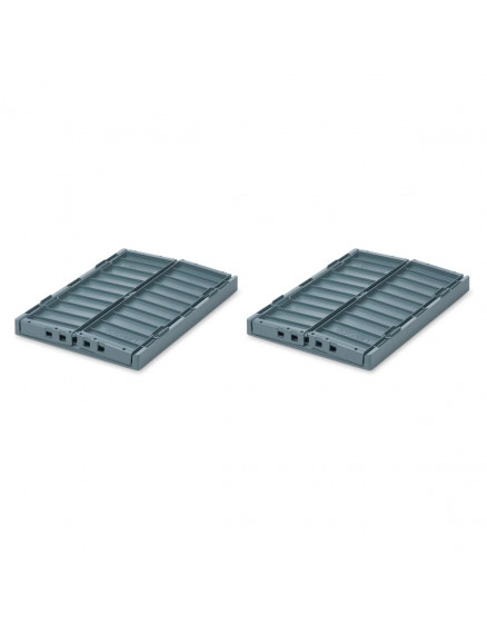 Weston Storage Box M 2-pack Whale Blue 2