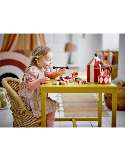 Cimmi Jar w/Lid Red 4