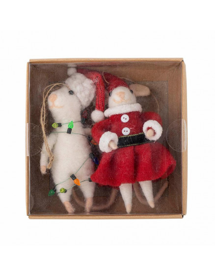 2 x Ялинкова прикраса Peo White Red 2