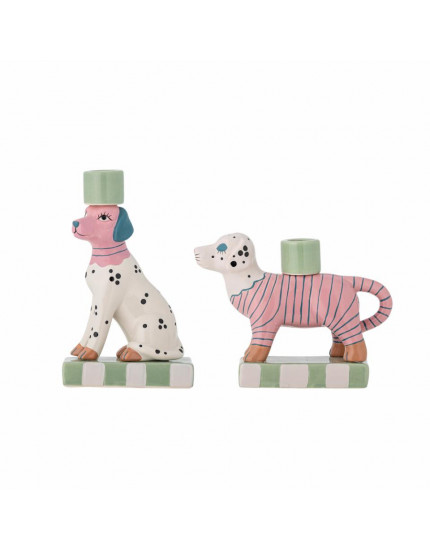 Doglie Candle Holder Rose Set