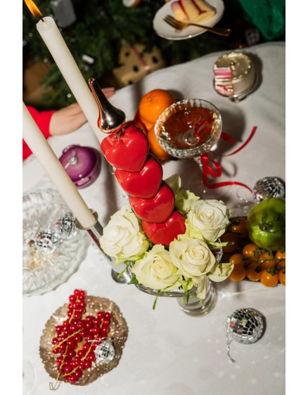 Верхівка на ялинку Hearts 5