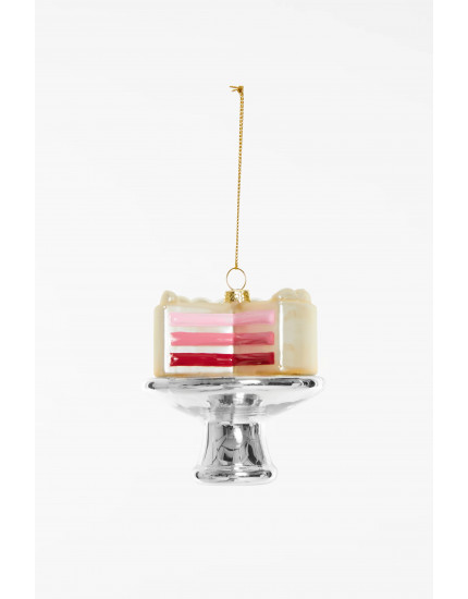 Gender Reveal Cake Pink Ornament